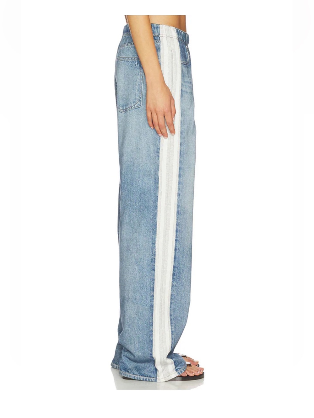 Rag & Bone rb Miramar Terry Wide Jeans in Sport - Picture 3 of 9